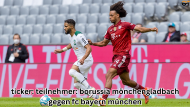 ticker: teilnehmer: borussia mönchengladbach gegen fc bayern münchen